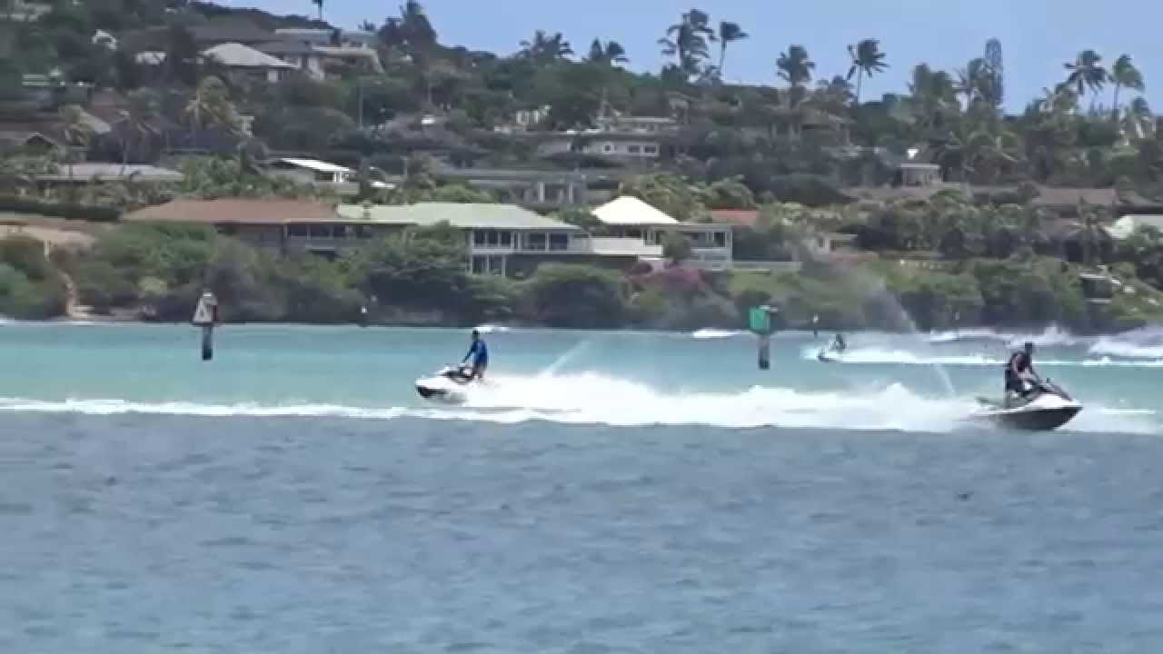 jet ski Kuliouou Beach Park blue sea koko head hawaii oahu hawaii kai