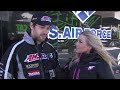Tim Tremblay talks to Carly Aplin | AMSOIL Championship Snocross