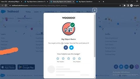 Trailhead - Big Object Basics | Salesforce