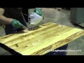 How Liquid Glass Finish is applied on Cabin Furniture at JHE's Log Furniture Place