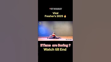 IITians are Boring ? Watch this 😱 #iitbombay #iit #jee #freshers2025 #iitbybes #viral
