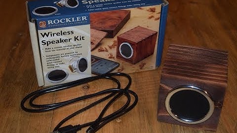 How to Make a Wireless Speaker Cube (woodlogger.com)