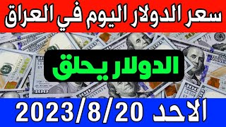 عاجل. سعر الدولار  اليوم في العراق الأحد 20-8-2023- مقابل الدينار العراقي
