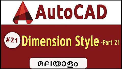 AutoCAD- Dimension Style-Malayalam #21
