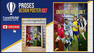 CARA MEMBUAT DESAIN POSTER DI CORELDRAW - RONALDO AL-NASSR  TUTORIAL CORELDRAW #alnassr #cr7alnassr
