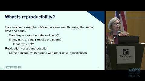 Reproducibility