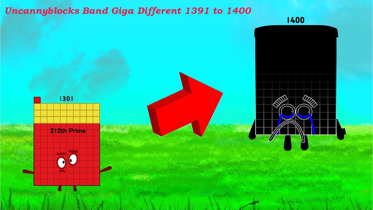 Official Uncannyblocks Band Giga Different 1301 to 1400 | Infinity Cool Sounds!