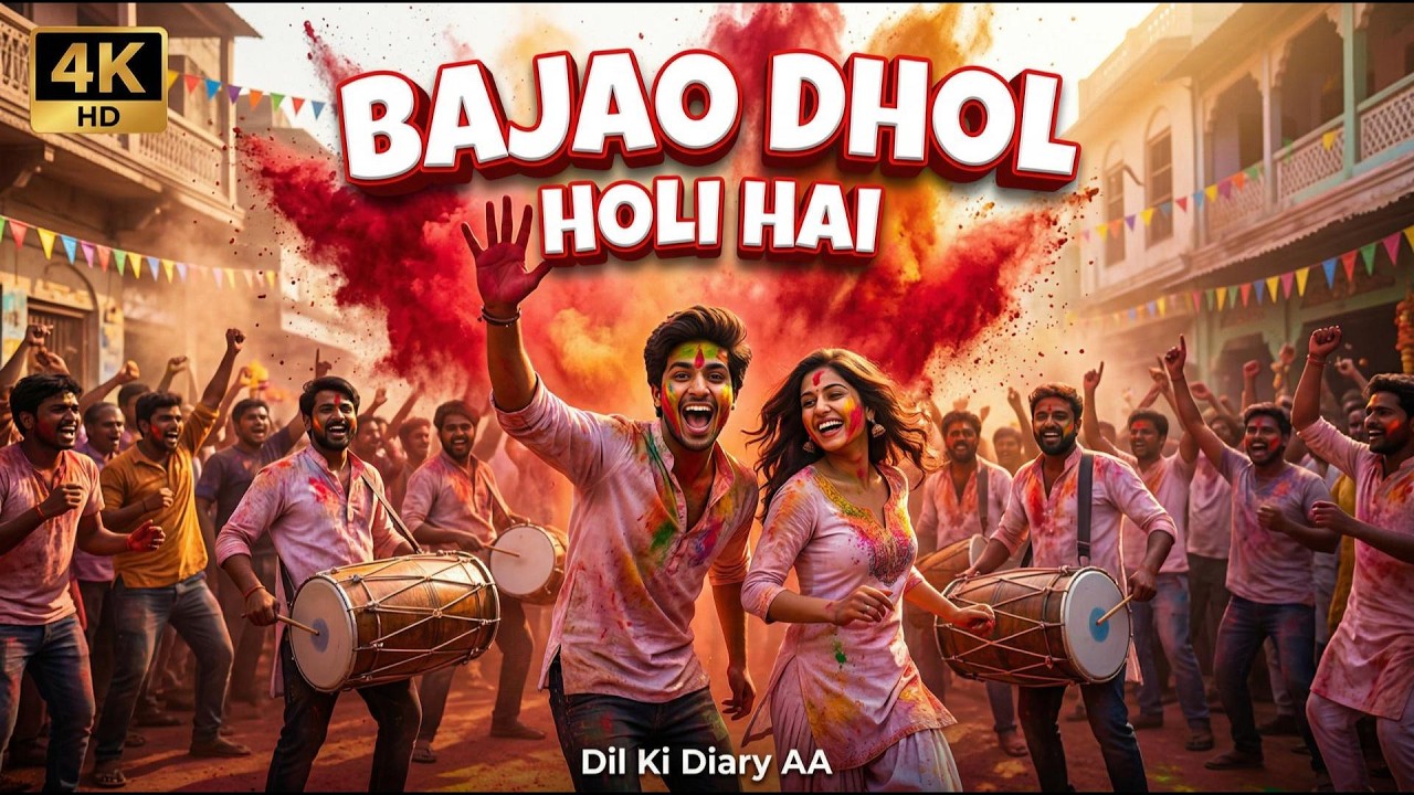 Bajao Dhol Holi Hai | Holi Song 2026 | Desi Dhol Anthem | @Dil_Ki_Diary_AA