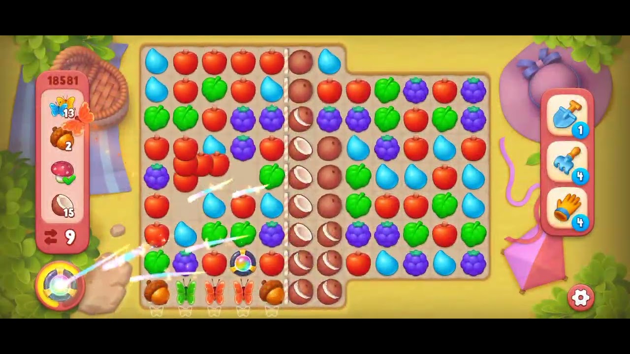 GARDENSCAPES HARD LEVEL 18581 NO BOOSTER - YouTube