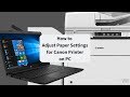How to Change Paper Settings On PC for Canon Printers
