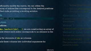 How to Access Elements in an NxN Matrix Using CartesianIndices in Julia