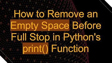 How to Remove an Empty Space Before Full Stop in Python
