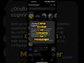 Cómo ocultar un contacto en Messenger #shorts #messenger