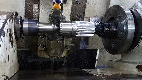 How the hobbing process to make spline shafts