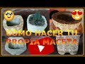 COMO HACER TU PROPIA MACETA || MACETA DE CEMENTO || PARTE 1