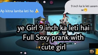 Free fire prank with call girl 🤬 SEXY PRANK VIDEO 🍌