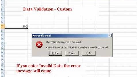 Excel 2007-DataValidation.wmv