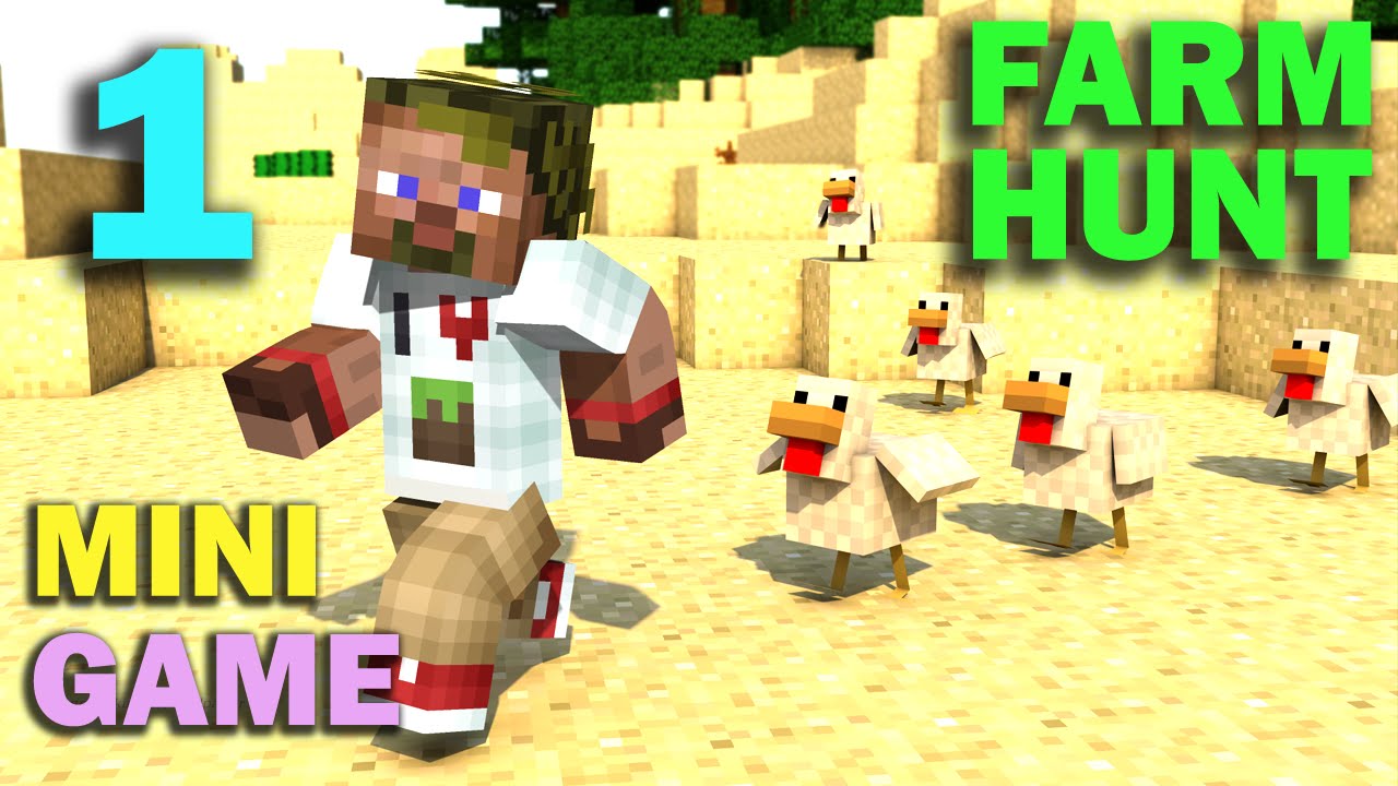 ч.01 Minecraft Farm Hunt - Бешенные куры плейотропия