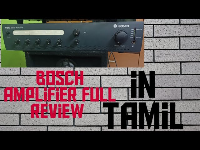 #bosch amplifier full review Tamil 🔥 power 120watts amplifier