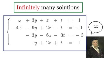 Infinitely many solutions