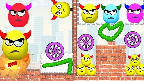 Draw To Smash Logic Puzzle - Level 111 to 135- Gameplay Walkthrough (Android & iOS)