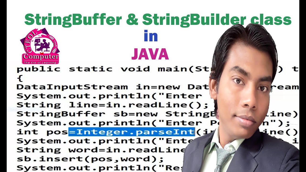 JAVA- StringBuffer and StringBuilder class in Hinglish - YouTube