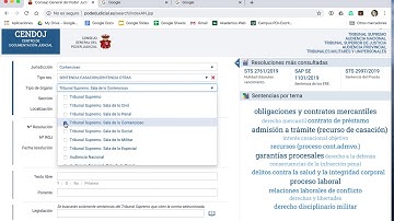 Buscar sentencias en CENDOJ