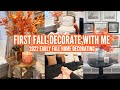 FALL DECORATE WITH ME 2022 + SIMPLE FALL HOME DECOR IDEAS + HOW TO ADD EARLY FALL HOME DECOR