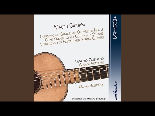 Watch Gran Quintetto For Guitar And Strings In C Major Op. 65: III. Polonese (Giuliani) on YouTube