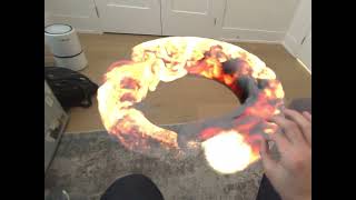 Smoke and Fire in AR - Ring crafting, dragon, fingers