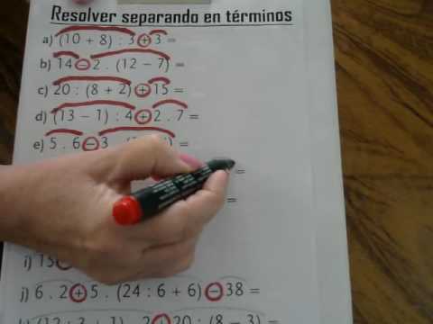 Resolver separando en términos