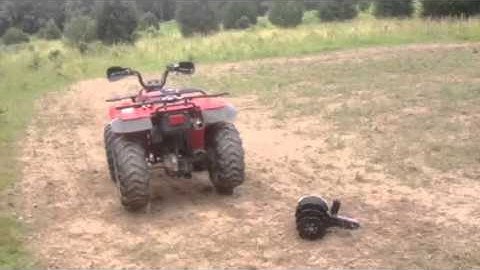 Food plot work using the Groundhog Max