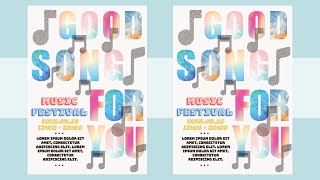 How to Design a Colorful Text Poster for a Music Festival Poster How to Design a Colorful Text Poster for a Music Festival Poster