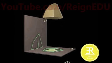 Front View and Top View of Section of  Hexagonal Pyramid - #ReignEdu Animation Series #ED92