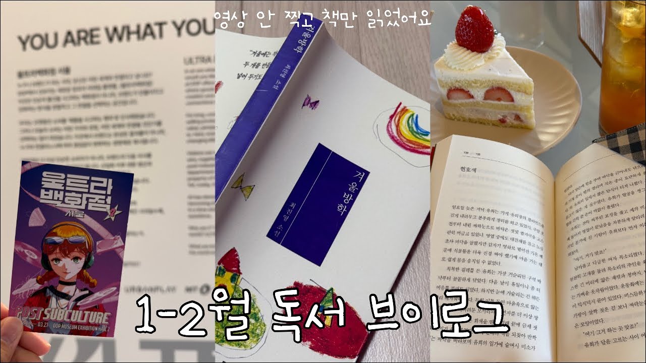 [VLOG] 브이로그 안 찍고 책만 읽기