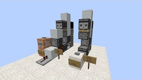 1-Wide tileable vertical triple piston extender | Minecraft