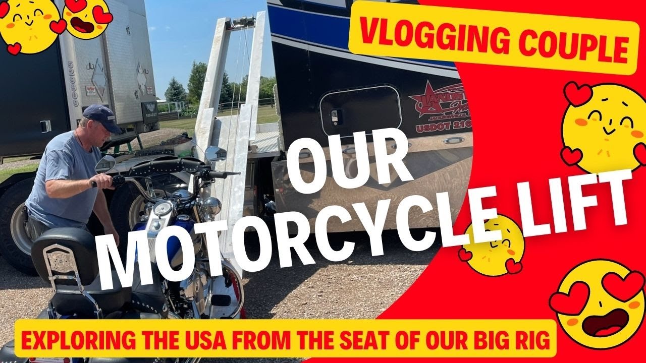 How Our Bike Lift Works On Our Semi Truck, How To Get Motorcycle on Semi Truck