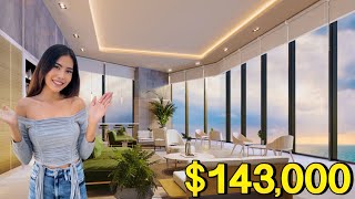 Touring a Pattaya Up-Coming Beautiful Oceanview Condo | $143,000 (5M THB)