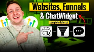 GoHighLevel Websites, Funnels & ChatWidget Tutorial - Become a Pro