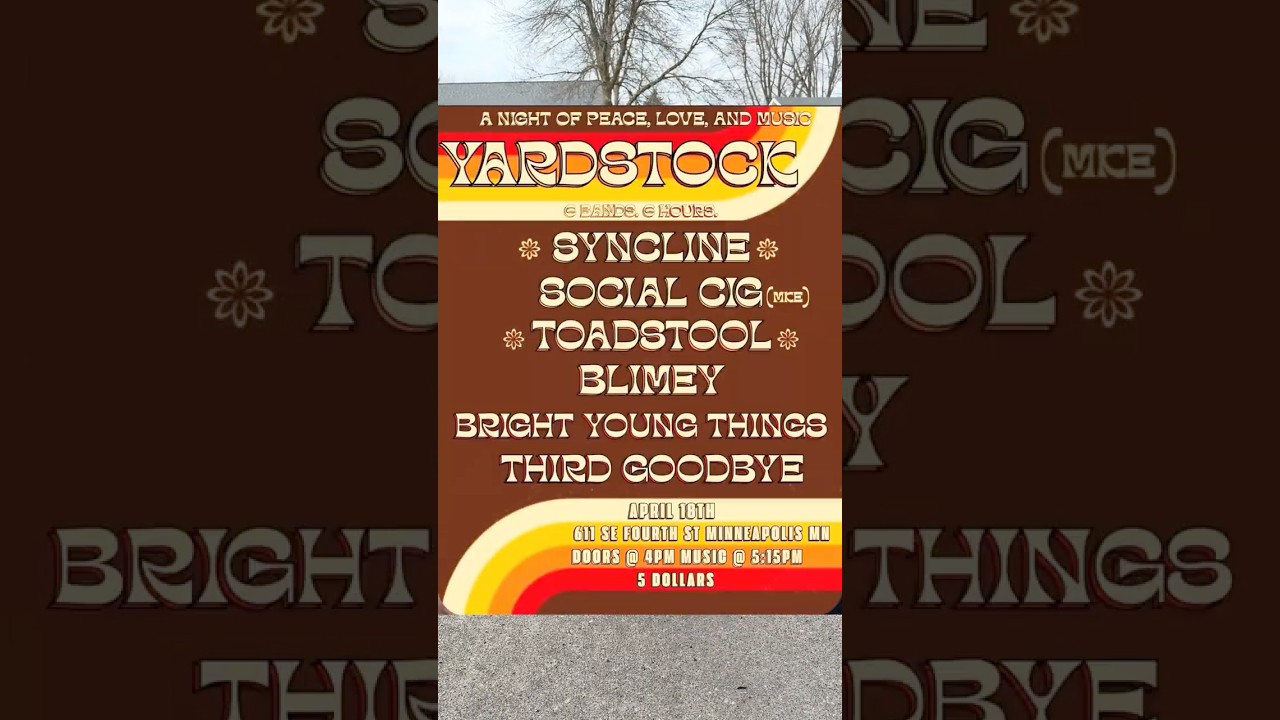 Yardstock Saturday, April 18th! Come see us! #minneapolis #music #indiemusic #livemusic #toadstool Yardstock Saturday, April 18th! Come see us! #minneapolis #music #indiemusic #livemusic #toadstool