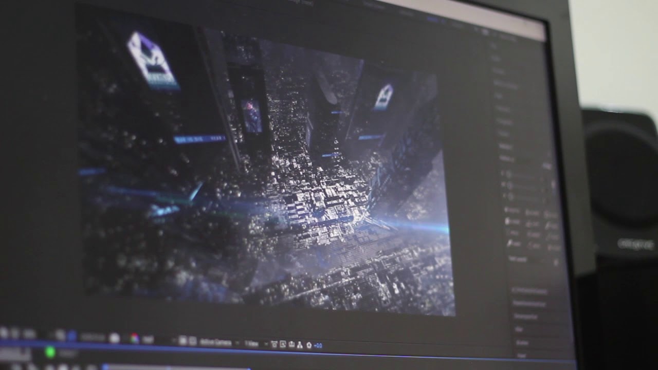 Futuristic City using Element 3D