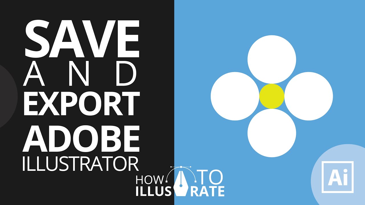 How To Save /Export File In Adobe Illustrator CC | .Ai .JPG And .PNG ...