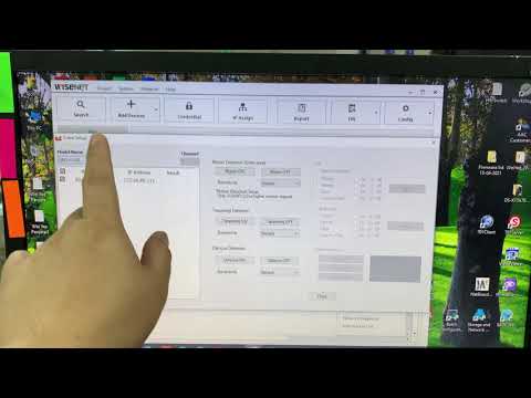 Wisenet Device Manager Configuration Setup IP camera