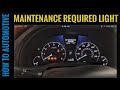 How to Reset the Maintenance Required Light on a 2012 Lexus RX 350
