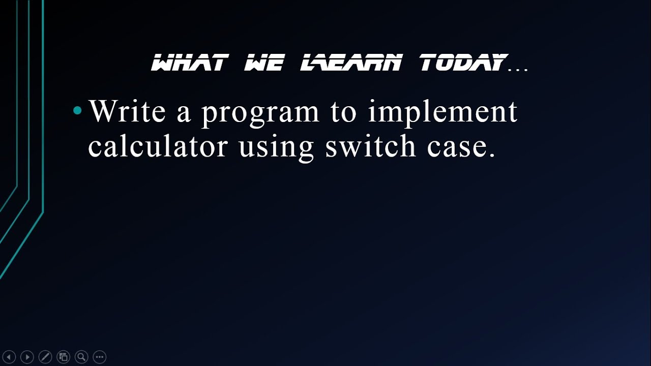 pro:-21 Write a program to implement calculator using switch case in c ...