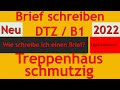 DTZ / B1 | Brief | Treppenhaus ist schmutzig | Brief an den Vermieter | subtitles مترجم #dtz #telc