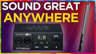 Sennheiser MKH 416 + Presonus Revelator io24 for live streaming (untreated space)