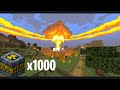 Exploté 1000 TNTs NUCLEARES en MINECRAFT * 3fps*