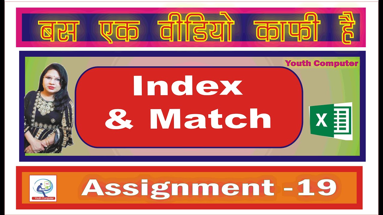 Assignment - 20 Index and Match in Advance Excel tutorials by Neetu ...