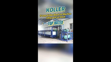 Koller Direct Cooling Block Ice Machine 15 tons a day!